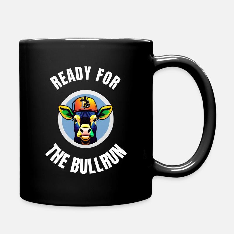 Ready for the bullrun, tshirt cryptos taureau - Mug uni - noir