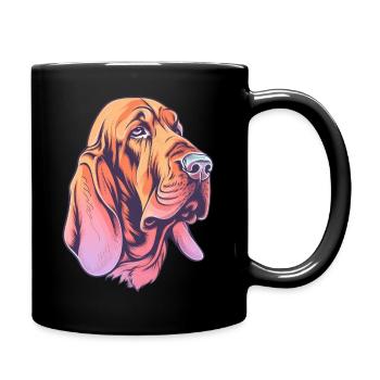 Bloodhound - Tasse einfarbig - Schwarz - Rechts