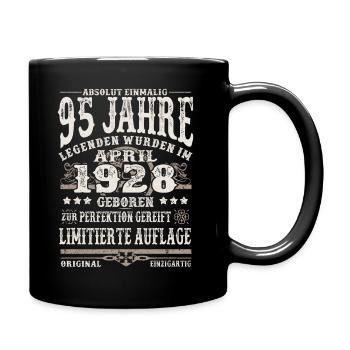 Legenden wurden im April 1928 geboren 95 Jahre alt - Tasse einfarbig - Schwarz - Rechts