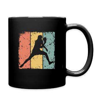 Tennis de table rétro - Mug uni - noir - Droite