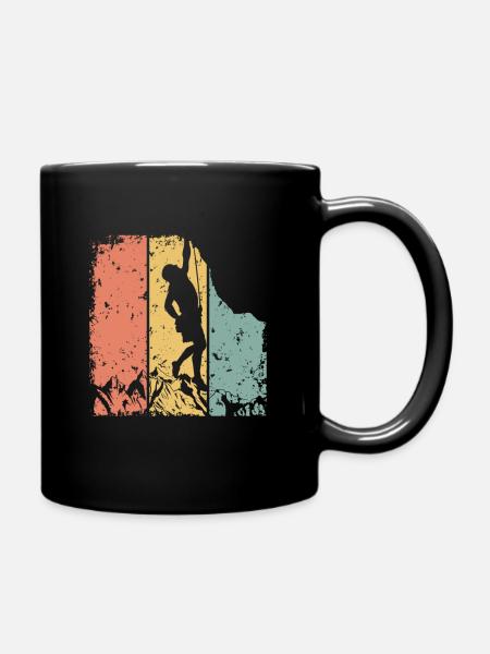 Escalade rétro - Mug uni - noir