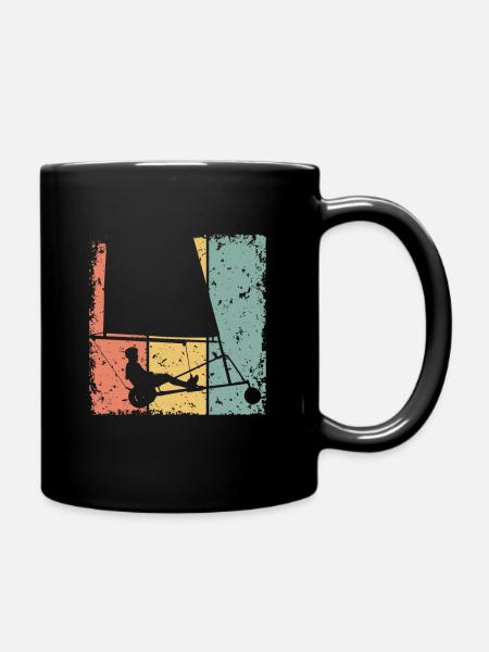Sand-Yachting Retro - Tasse einfarbig - Schwarz