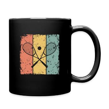 Squash Retro - Tasse einfarbig - Schwarz - Rechts