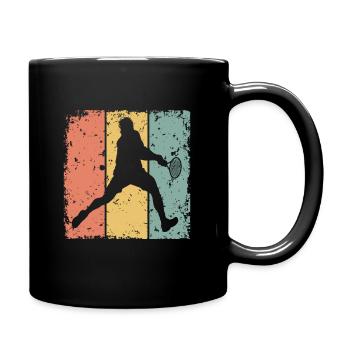 Tennis rétro - Mug uni - noir - Droite