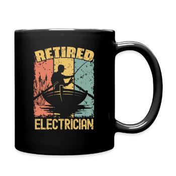 Électricien de pêche à la retraite - Mug uni - noir - Droite