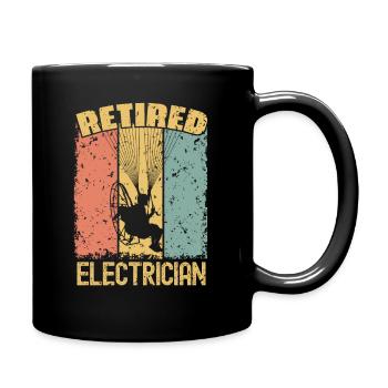 Paramotor retired electrician - Full Colour Mug - black - Right