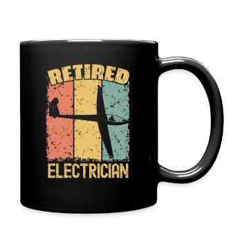 Électricien retraité de vol à voile - Mug uni - noir - Droite