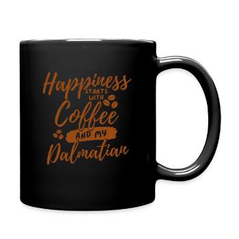 Coffee Dalmatian lover - Full Colour Mug - black - Right