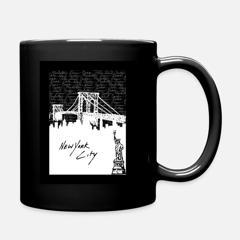 City-Design - Tasse einfarbig - Schwarz