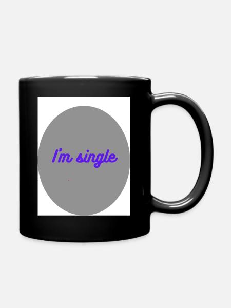 I m single - Full Colour Mug - black