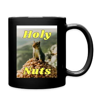 Heilige Nüsse - Tasse einfarbig - Schwarz - Rechts