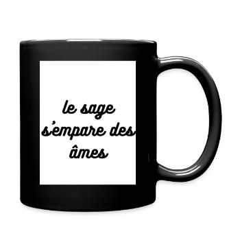 Education civique - Mug uni - noir - Droite