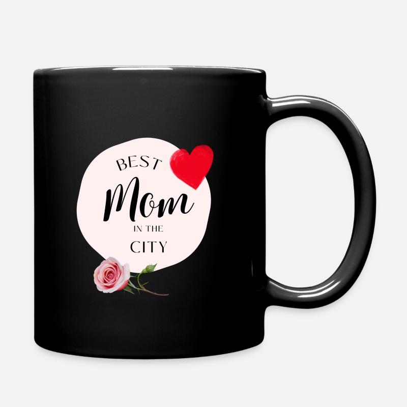Best Mom in the City - Full Colour Mug - black