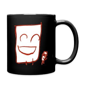 Happy fellas (white) - Full Colour Mug - black - Right