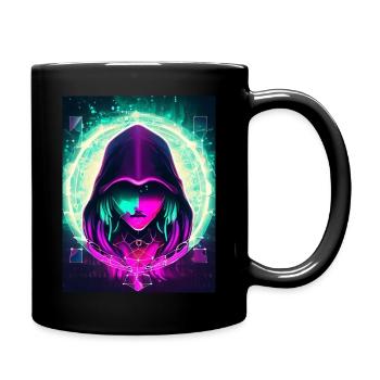Blockchain Priest - Tasse einfarbig - Schwarz - Rechts