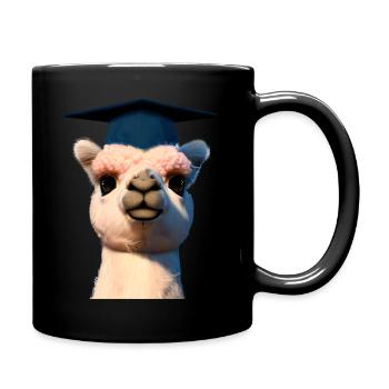Bachelor Studium Absolvent Alpaka Schulabschluss - Tasse einfarbig - Schwarz - Rechts