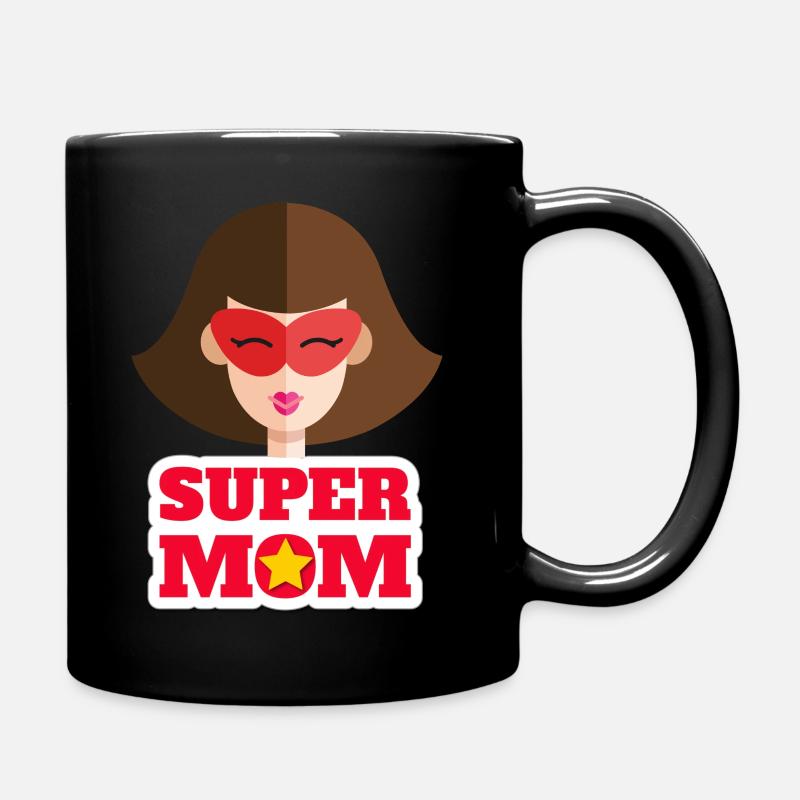 SUPER MAMA - Tasse einfarbig - Schwarz