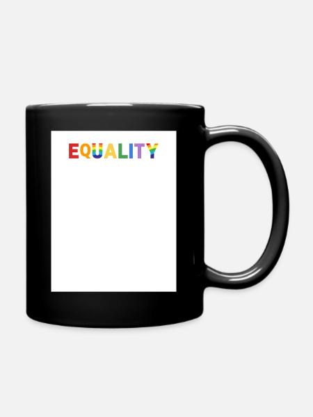 Equality - Tasse einfarbig - Schwarz