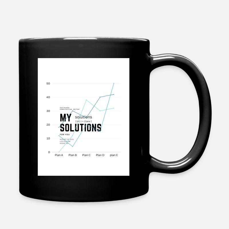 My Solutions Diagram - Full Colour Mug - black