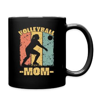 Volleyball Mom - Full Colour Mug - black - Right