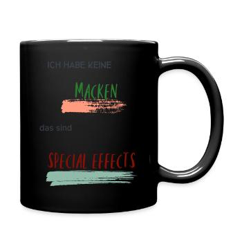 Daily Zitat - Tasse einfarbig - Schwarz - Rechts