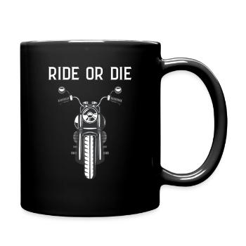 Rouler ou mourir - Mug uni - noir - Droite