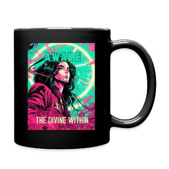 Awake The Divine Within - Full Colour Mug - black - Right