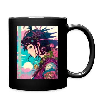 Ecotechnician Manga - Full Colour Mug - black - Right