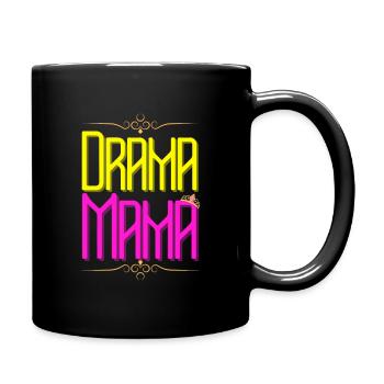 Drama Mama - Tasse einfarbig - Schwarz - Rechts