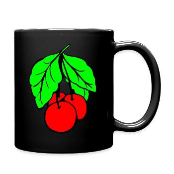 Cherries - Full Colour Mug - black - Right
