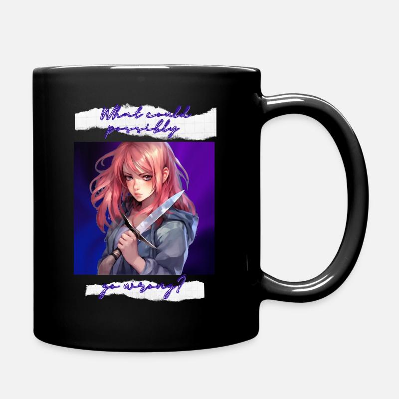 Anime Yandere Character - Anime Girl - Mug uni - noir