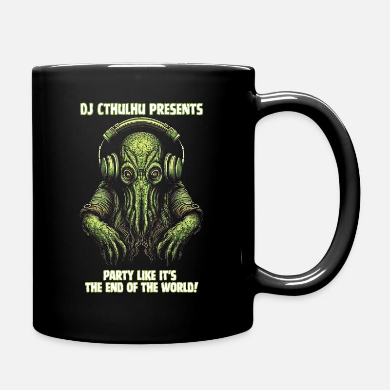 DJ Cthulhu presents - Full Colour Mug - black