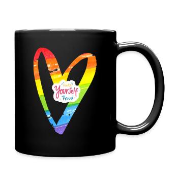 make yourself proud - Tasse einfarbig - Schwarz - Rechts