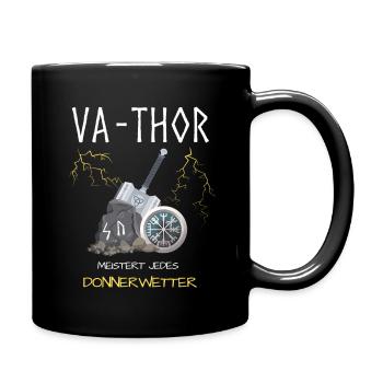 Va-Thor Viking Papa Papa Cadeau - Mug uni - noir - Droite