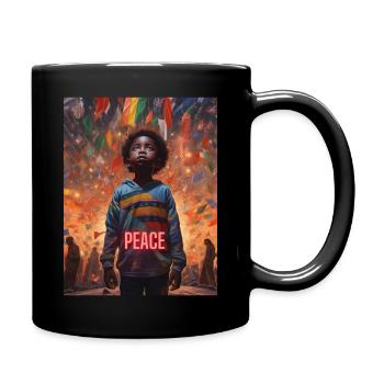Peace of the World - Full Colour Mug - black - Right