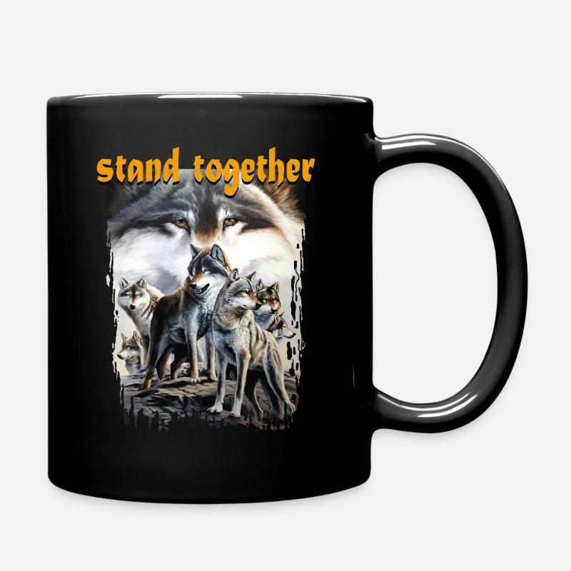 together 2 - Full Colour Mug - black