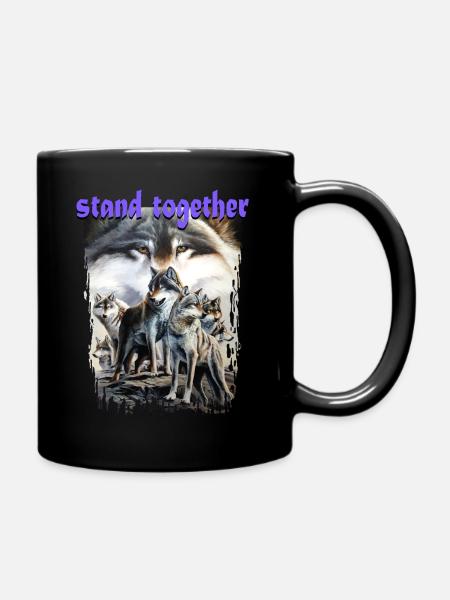 together - Full Colour Mug - black