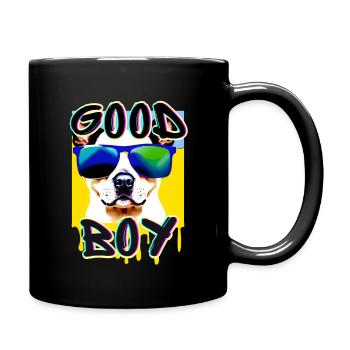 Good Boy Serie 1 - Tasse einfarbig - Schwarz - Rechts