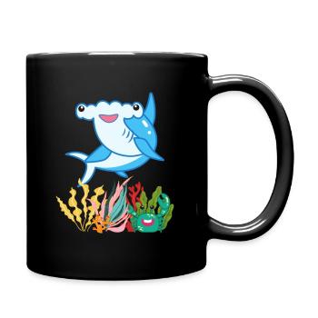 Hai Fidelity Sommershirt für kleine Kids - Tasse einfarbig - Schwarz - Rechts