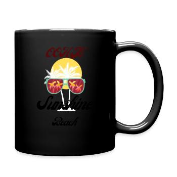 Sunshine at the Beach: A Day Full of Joy and Relax - Full Colour Mug - black - Right