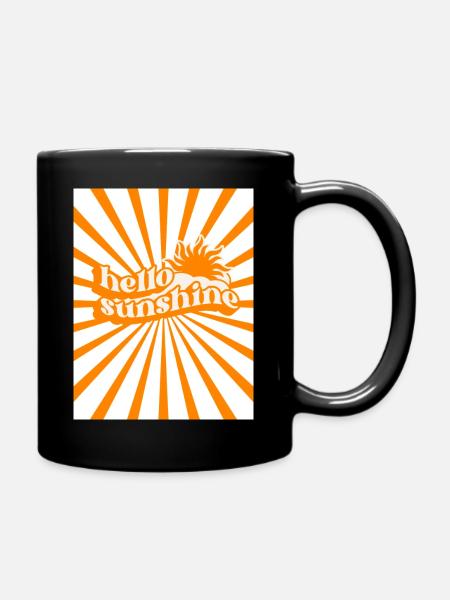 Retro summer - Full Colour Mug - black