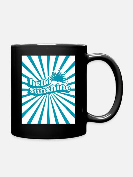 Retro summer - Full Colour Mug - black