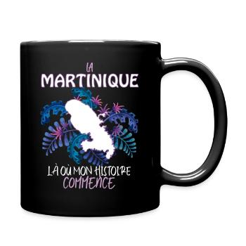 La Martinique c'est mon histoire ma force - Mug uni - noir - Droite