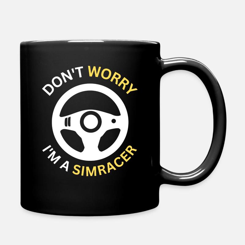 Ne vous inquiétez pas, je suis un simracer - Jeux vidéo Simracing - Mug uni - noir