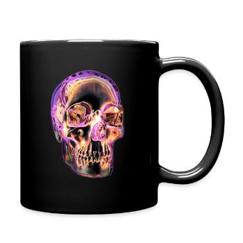 Totenkopf - Tasse einfarbig - Schwarz - Rechts