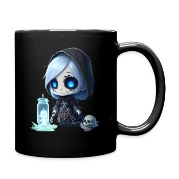 Wizard Skeleton - Full Colour Mug - black - Right