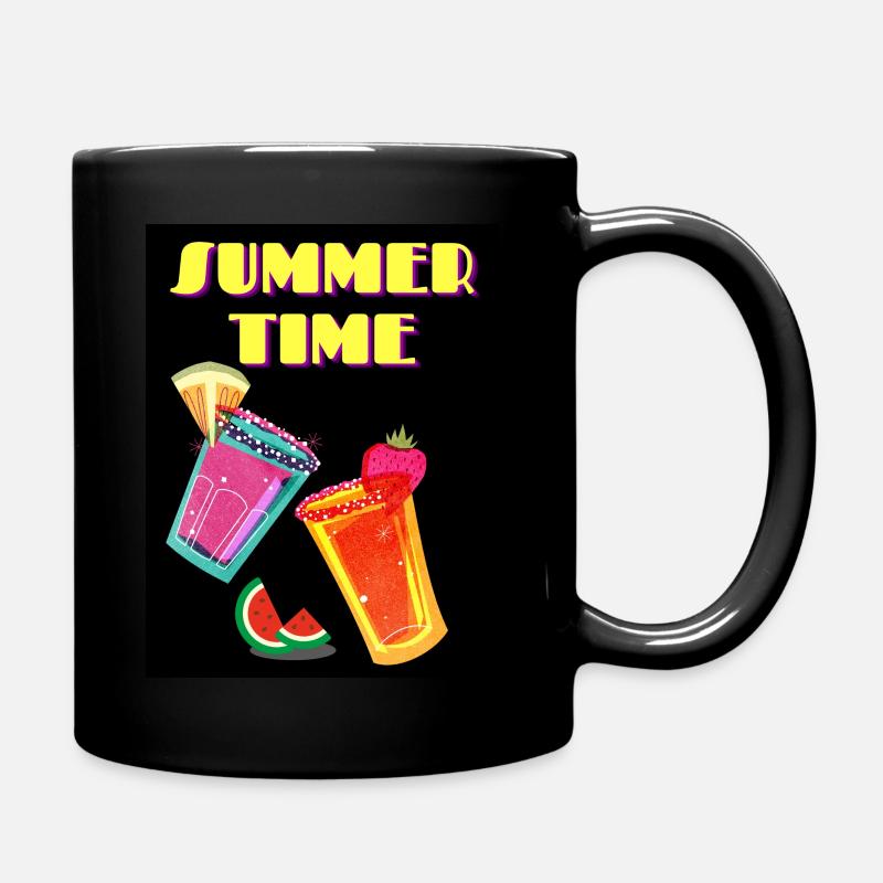 Summertime - Tasse einfarbig - Schwarz