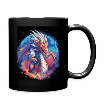 Luna le Dragon Céleste de la Lune - Mug uni - noir - Droite