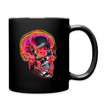 Skull - Tasse einfarbig - Schwarz - Rechts