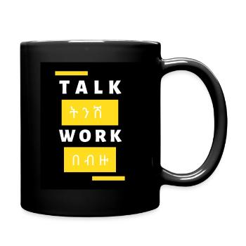 Talk ትንሽ workበ ብዙ - Tasse einfarbig - Schwarz - Rechts